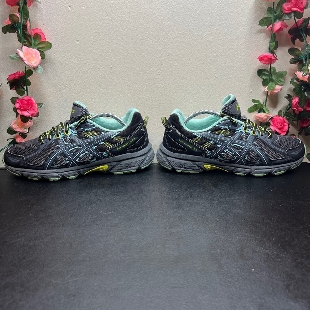 ASICS Gel-Venture 6 Trail Running Shoes Gray Green Women’s Size 9 - Picture 8 of 15